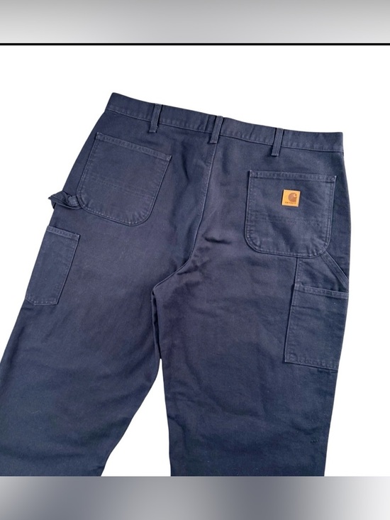 Carhartt Navy Dungaree Jeans - 30x30 Workwear Treasure! 🚜 - Picture 3 of 10